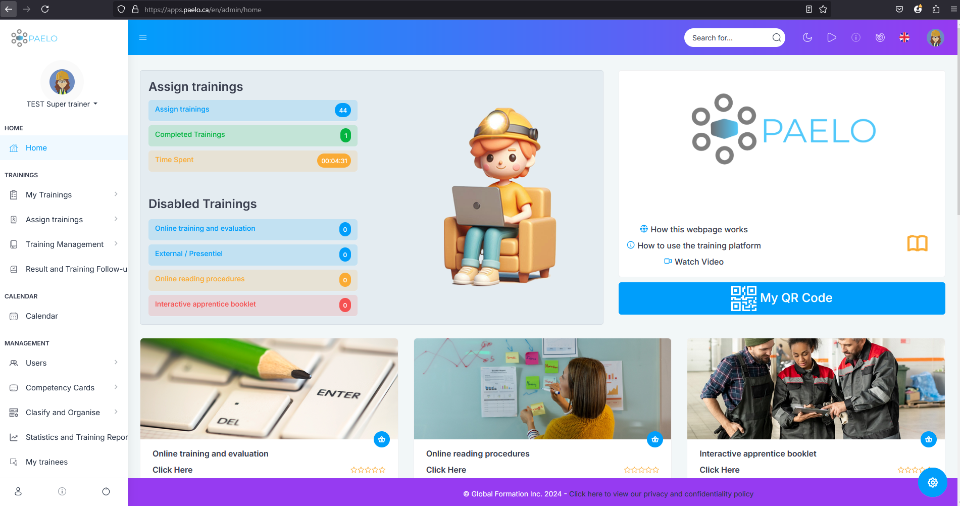 Développement d'une Plateforme de Formation en Ligne asset 1